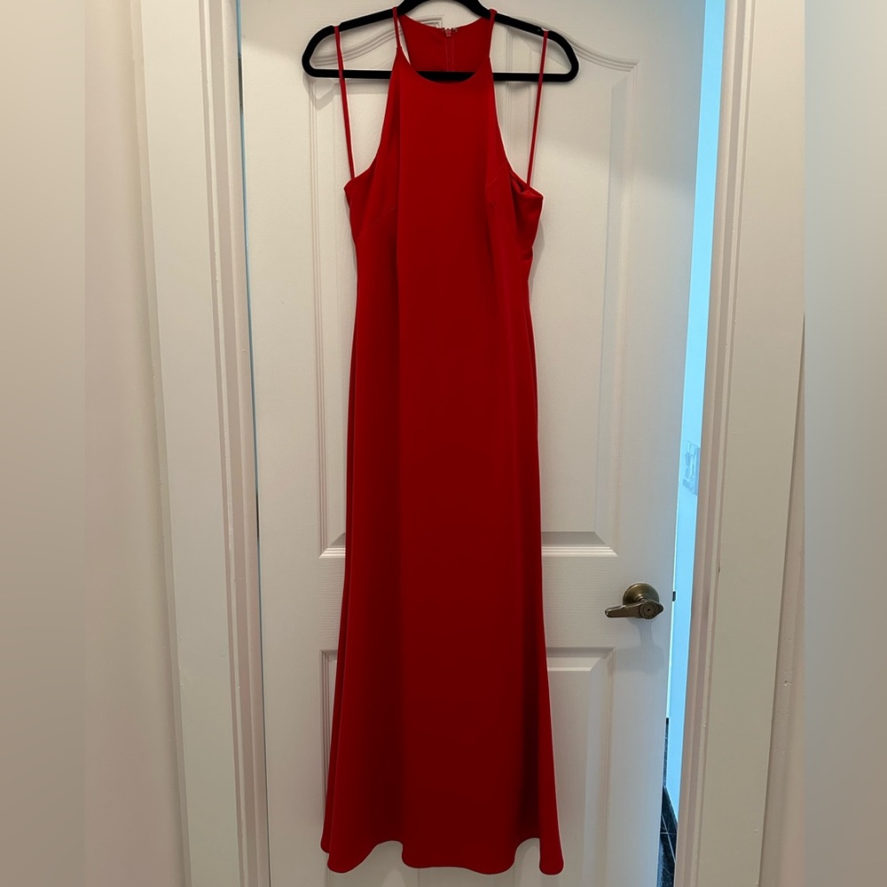 Badgley Mischka Cocktail Dress- Red - Size 6